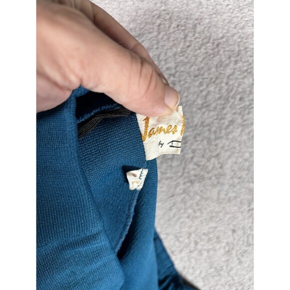 Vintage James Kenrob Dalton Pleated Mini Skirt Dark Waist 28” Blue‎ Preppy - Picture 8 of 12